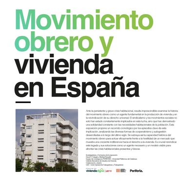 Exposición Movimiento obrero y vivienda en España